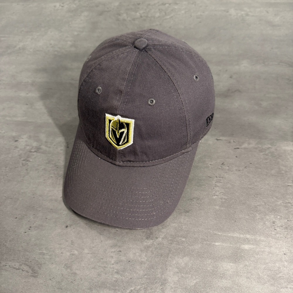 New Era Vegas Golden Knights Hat Grey Gold 9TWENTY Strapback‎ NHL Hockey Cap